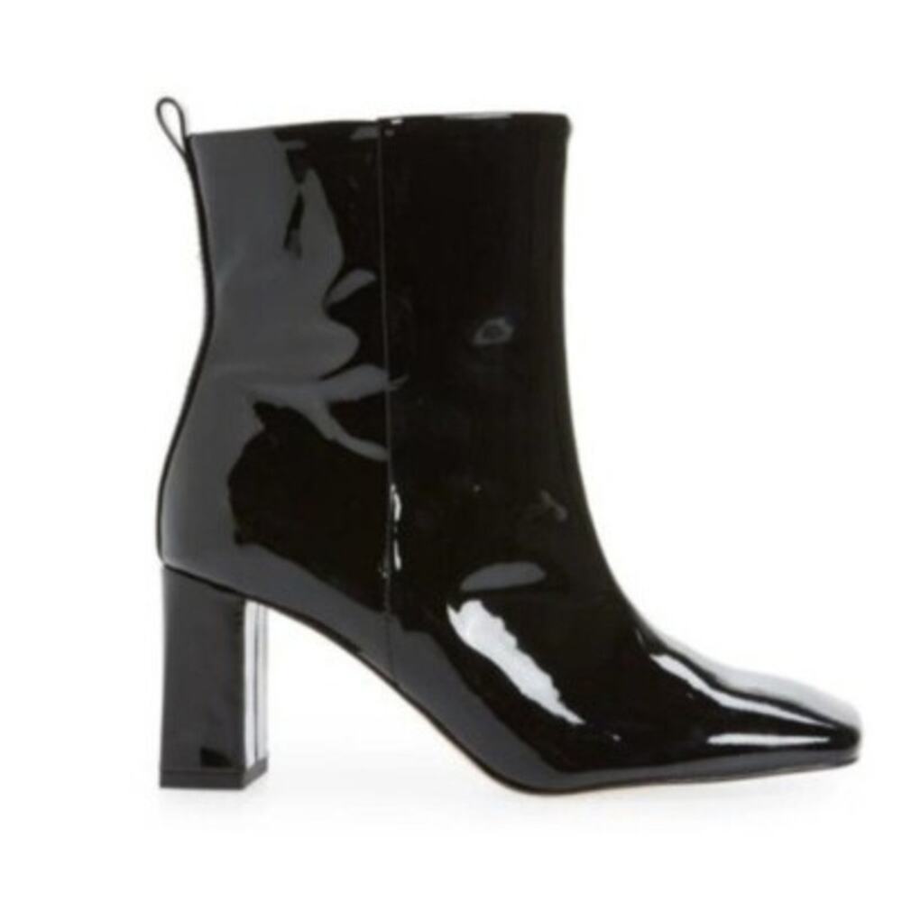 Good American Women's Booties GA165P-E Black Size 7.5 New In Box Condition
